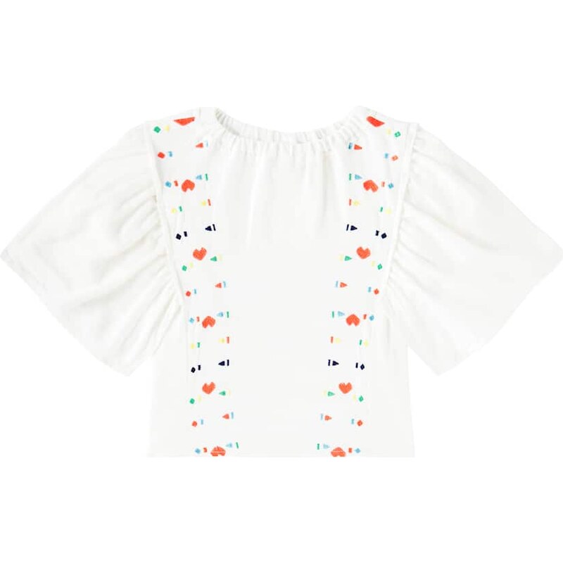 Fábula Embroidered cotton top
