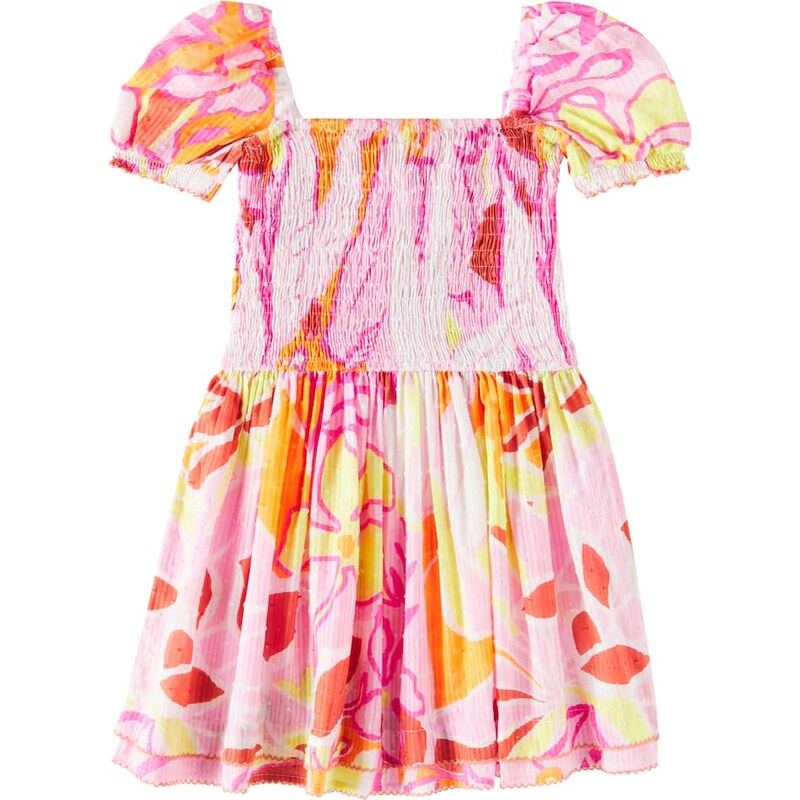 Poupette St Barth Kids Bertha shirred cotton dress