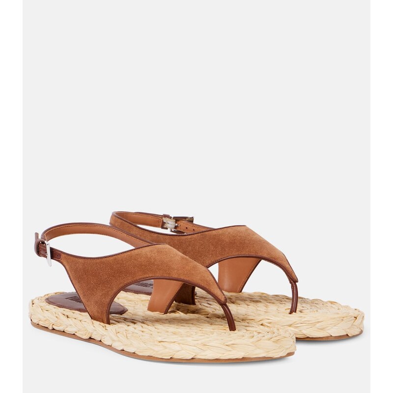 Paris Texas Amalfi suede thong sandals