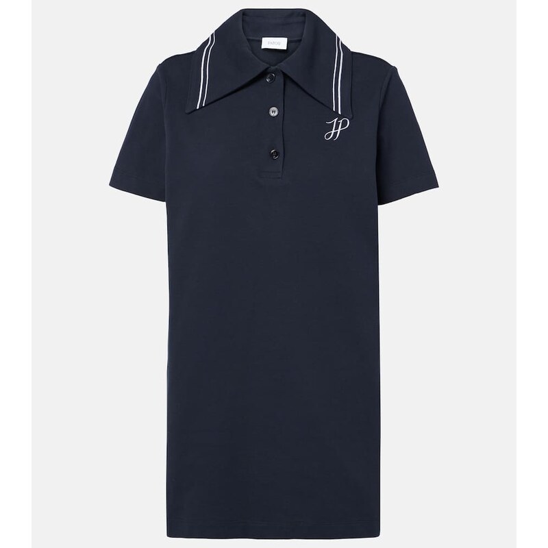 Patou Logo cotton piquÃ polo dress