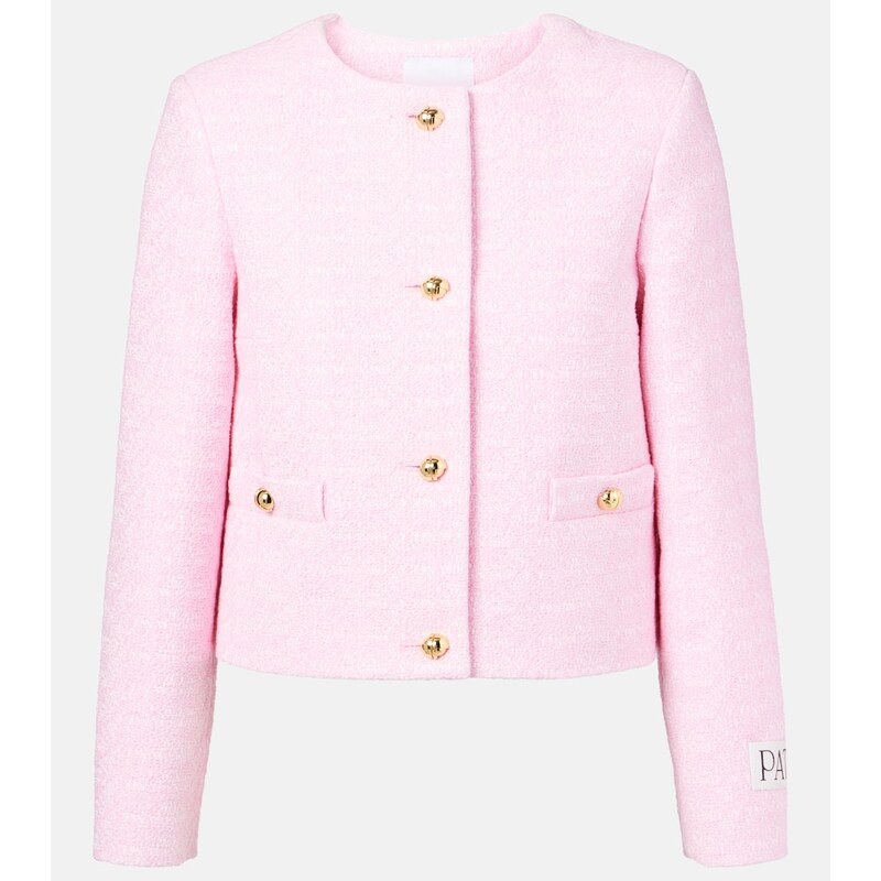 Růžová Patou Cotton tweed saka v elegantním designu