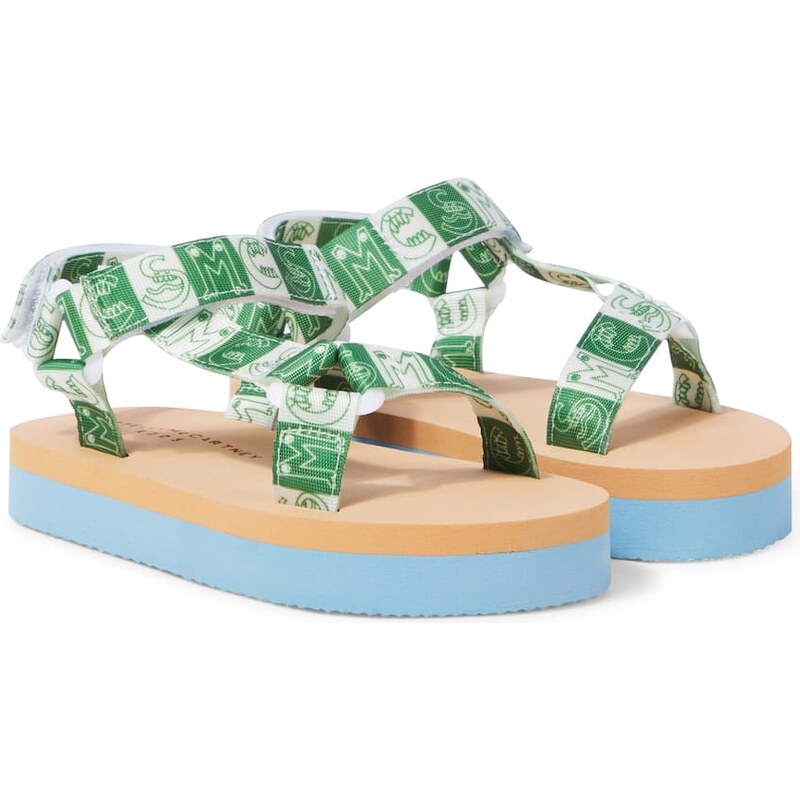 Stella McCartney Kids Logo printed sandals