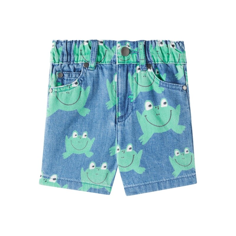 Stella McCartney Kids Baby printed denim shorts
