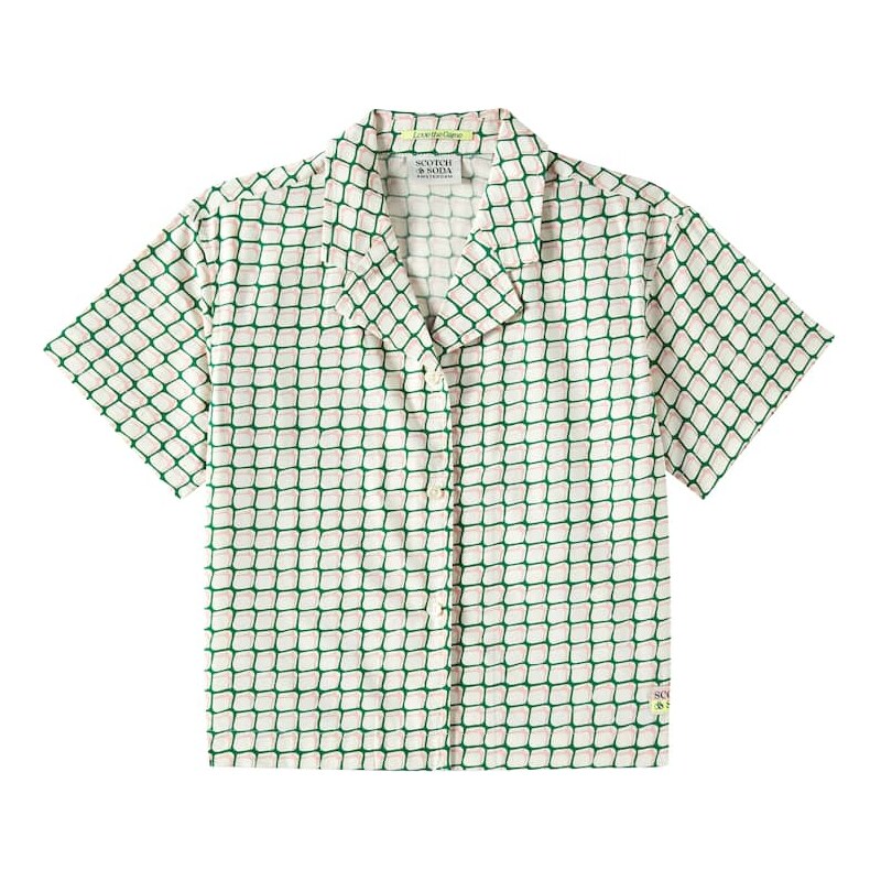 Scotch & Soda Kids Printed cotton-blend top
