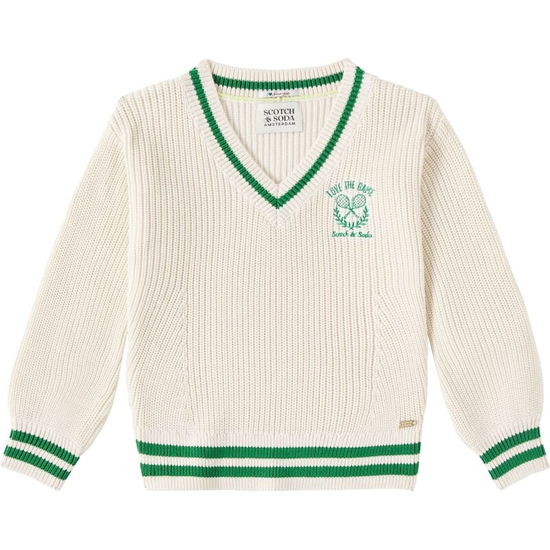 Scotch & Soda Kids Embroidered cotton sweater