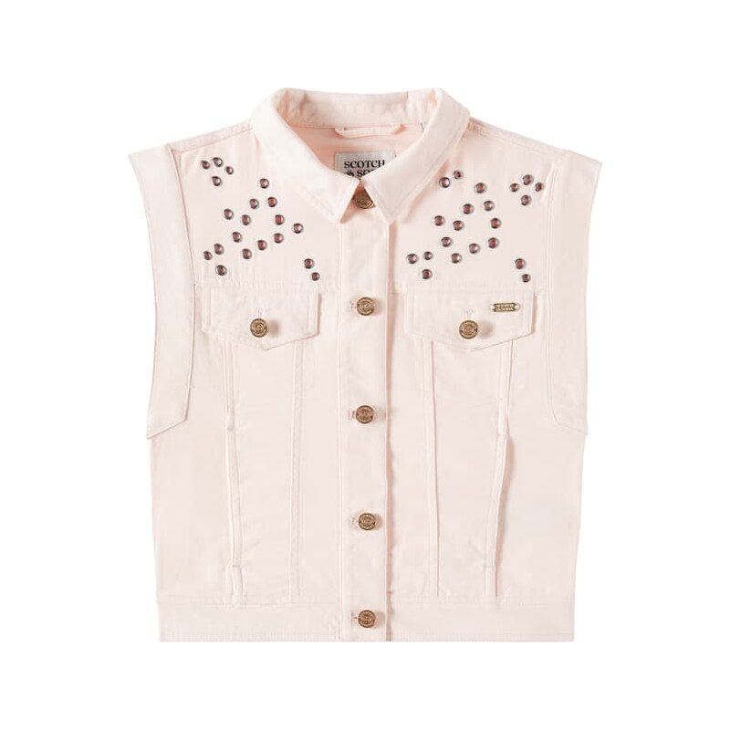 Scotch & Soda Kids Embellished cotton vest