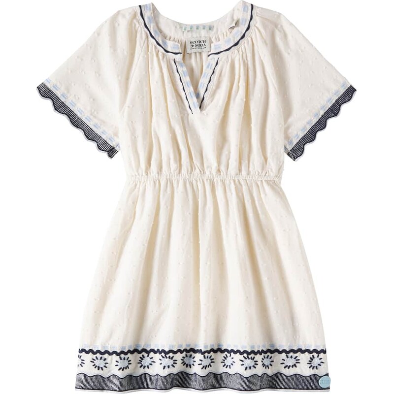 Scotch & Soda Kids Embroidered cotton dress