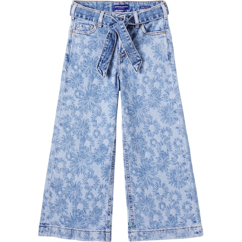 Scotch & Soda Kids The Wave floral belted jeans