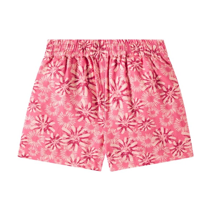Scotch & Soda Kids Floral cotton and linen shorts