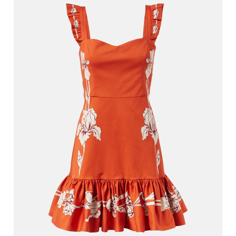 La DoubleJ Gingerbread cotton-blend minidress