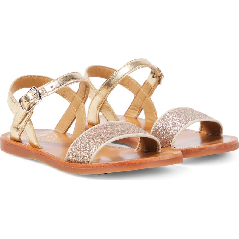 Pom dApi Plagette glitter leather sandals