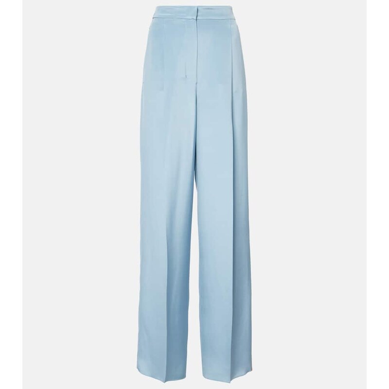 Max Mara Origano high-rise silk wide-leg pants