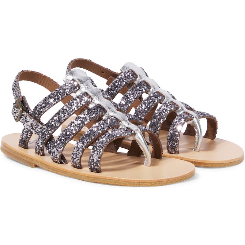 PèPè Glitter gladiator sandals
