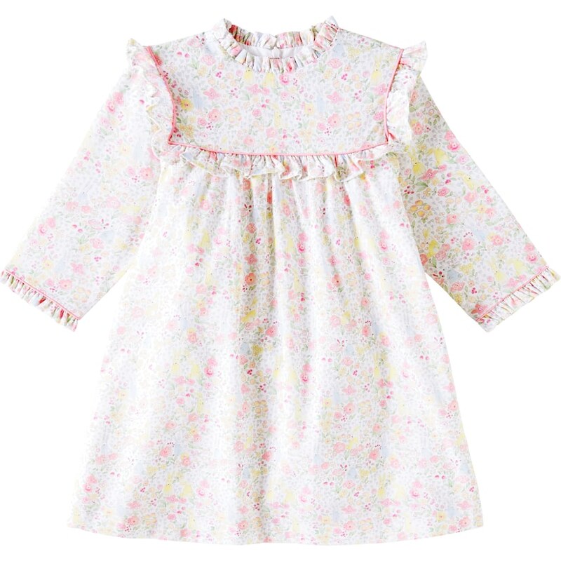La Coqueta Cuadras printed ruffled cotton dress