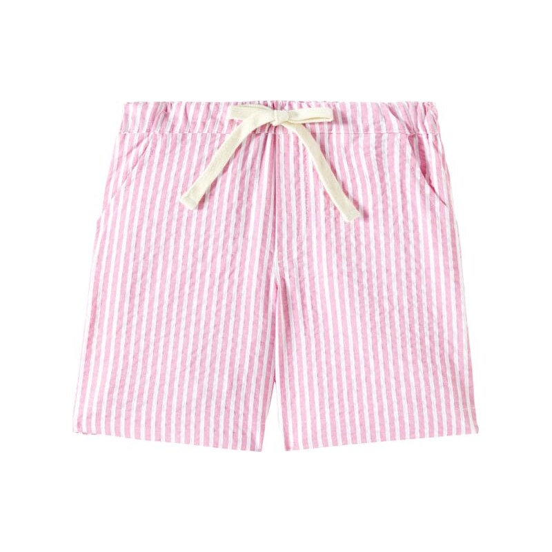 La Coqueta Cortino striped cotton-blend shorts