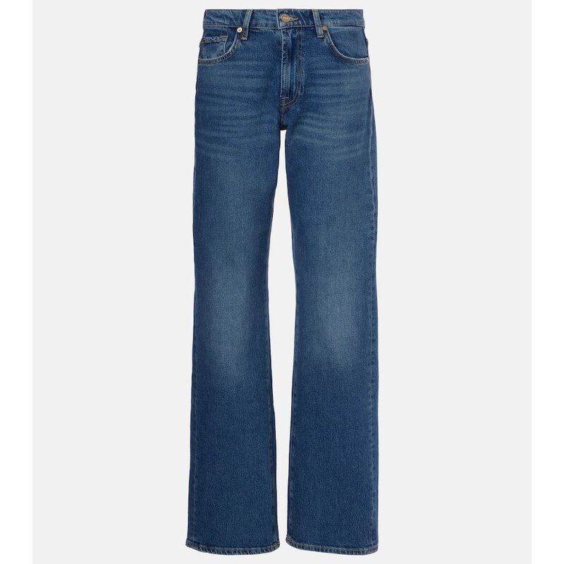 7 For All Mankind Tess high-rise straight jeans