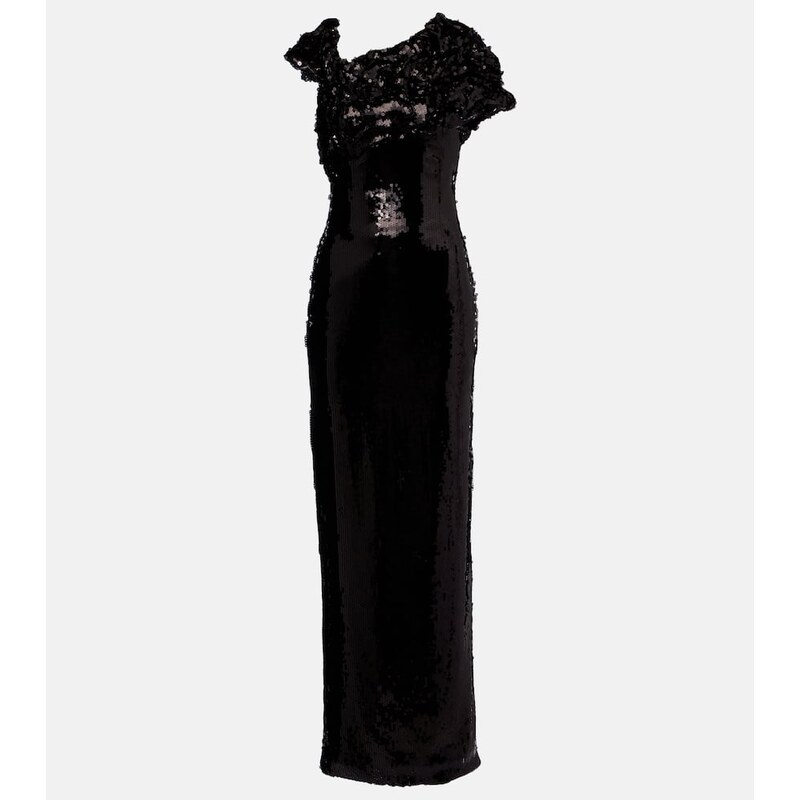 Marmar Halim Asymmetric sequined gown