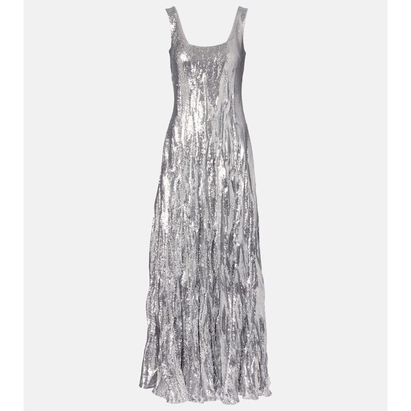 Marmar Halim Sequined silk-blend gown