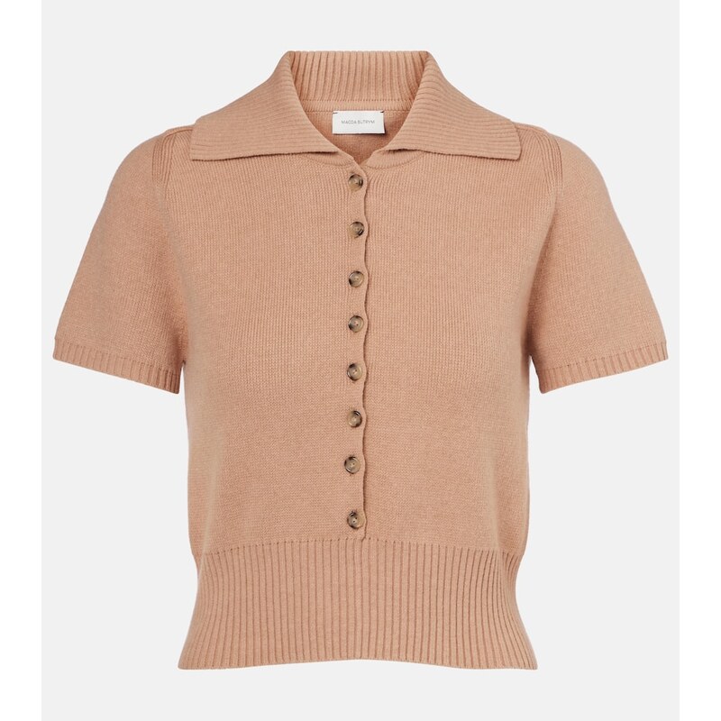 Magda Butrym Knitted cotton-blend top