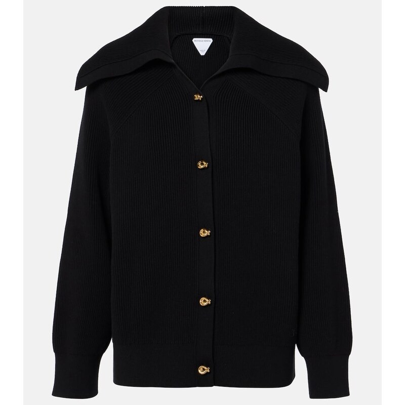 Bottega Veneta Knot ribbed-knit cotton cardigan
