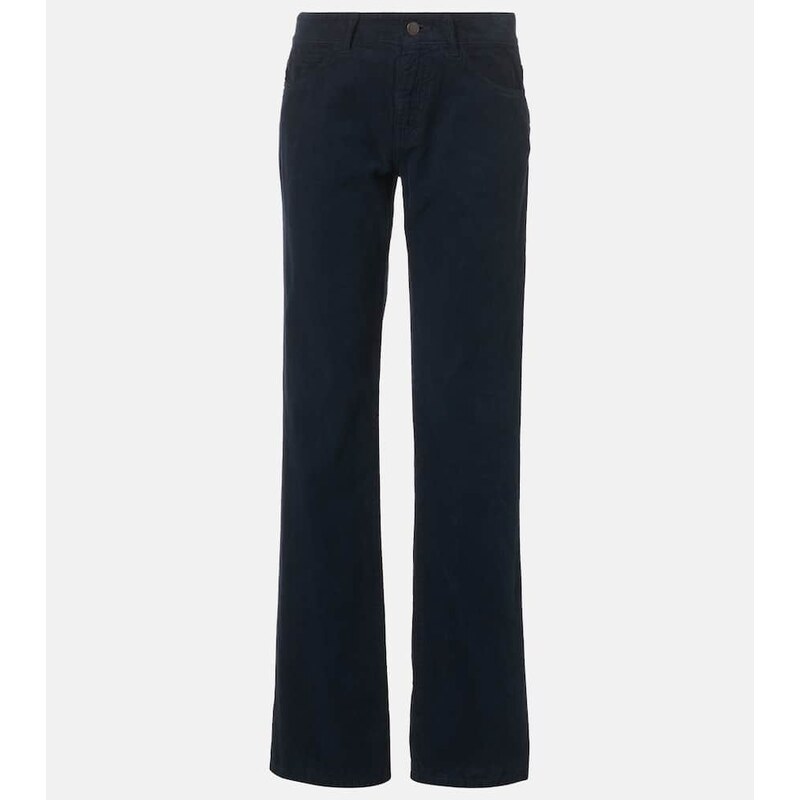 The Row Carlyl cotton corduroy slim pants