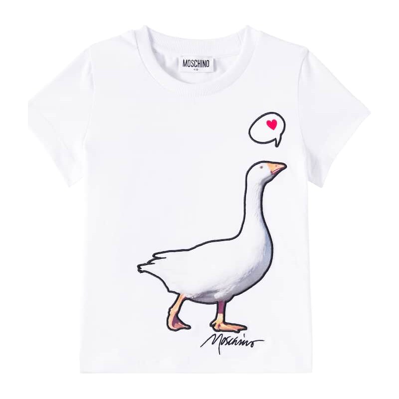 Moschino Kids Printed cotton jersey T-shirt