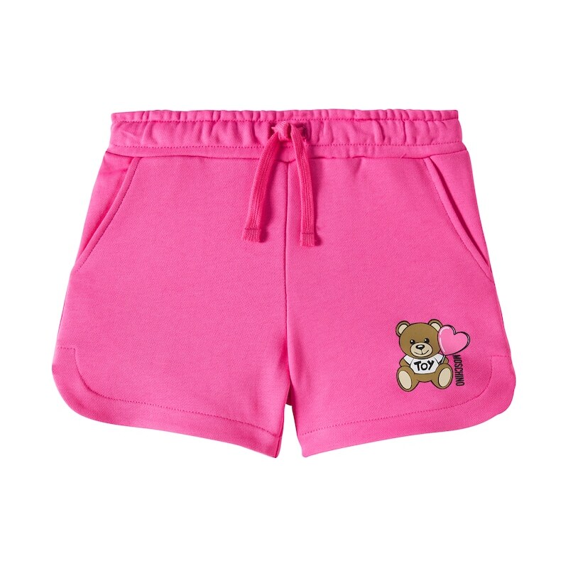Moschino Kids Teddy Bear cotton shorts