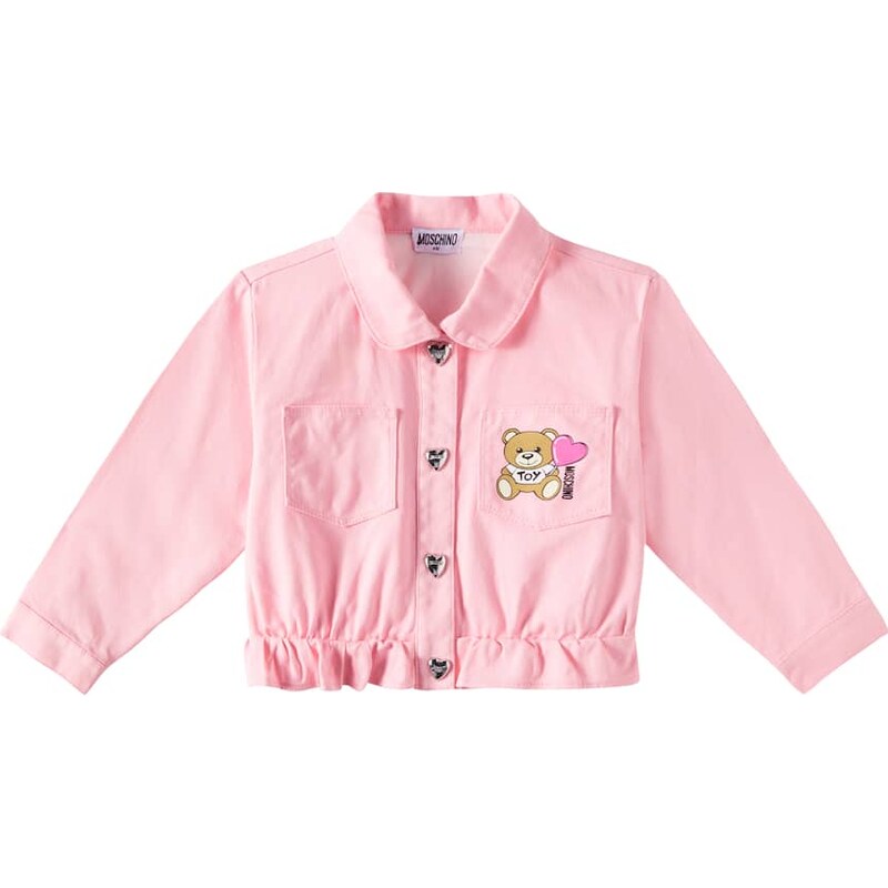 Moschino Kids Teddy Bear jean jacket