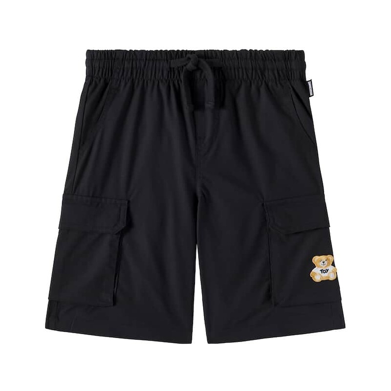Moschino Kids Teddy Bear cotton-blend cargo shorts