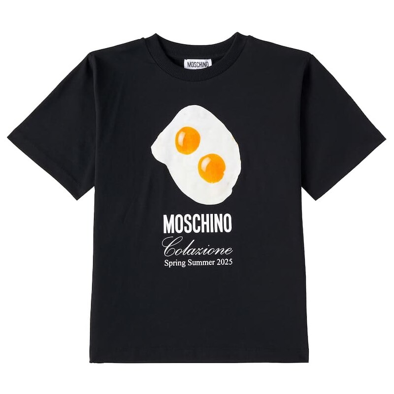 Moschino Kids Printed cotton jersey T-shirt