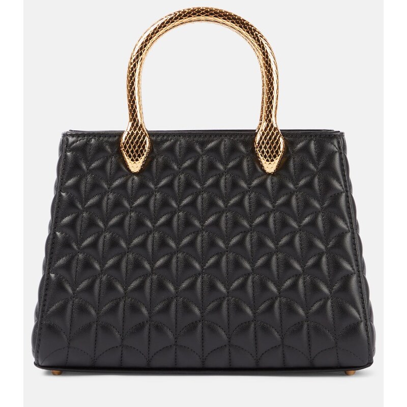 Bvlgari Serpentine Duo leather top-handle bag