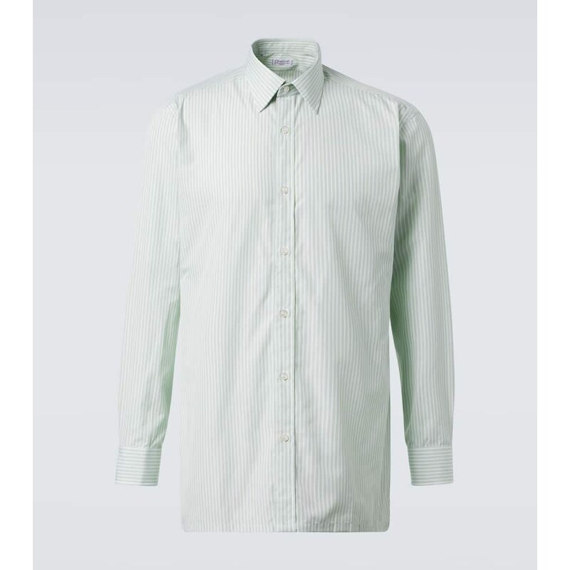 Charvet Striped cotton poplin shirt