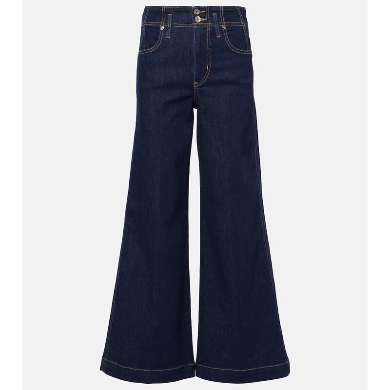 Frame The Seamed Wide high-rise jeans