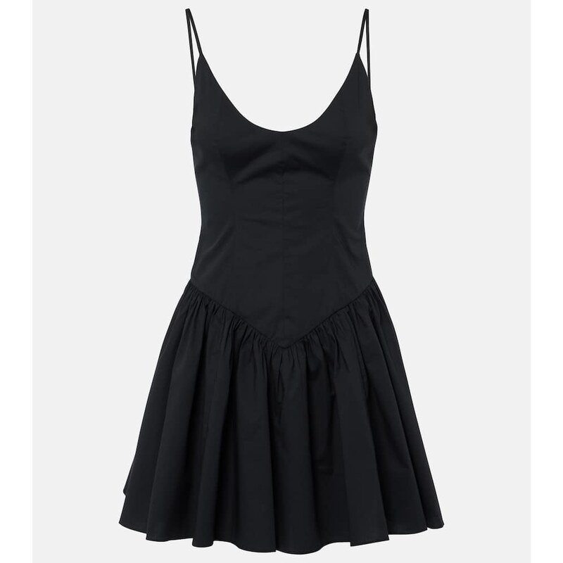 Staud Dena cotton poplin minidress