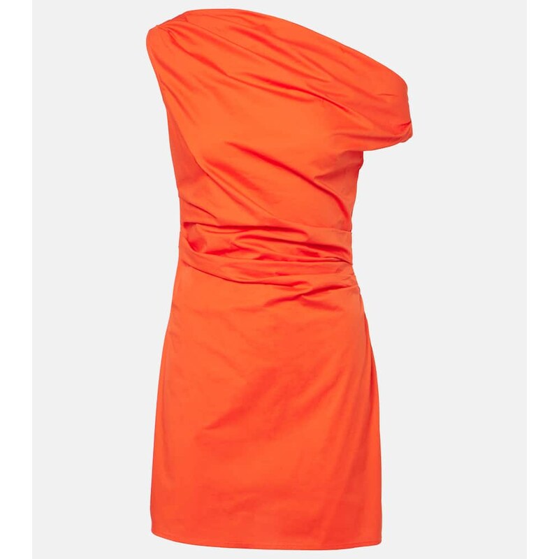 Staud Phare draped cotton minidress