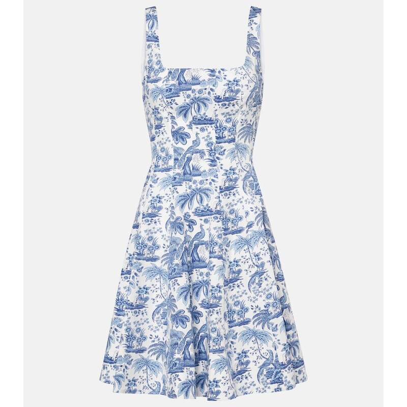 Staud Wells floral cotton minidress