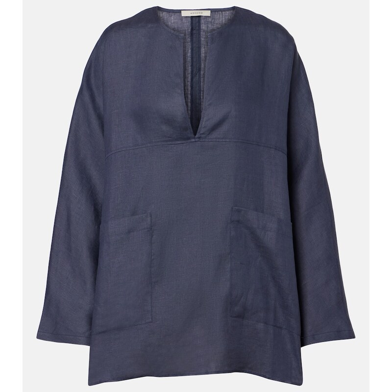Asceno Oversized linen top