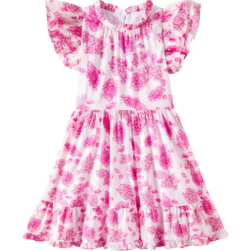 Tartine et Chocolat Floral ruffled cotton dress