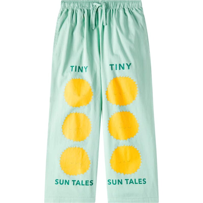 Tinycottons Sun Tales printed cotton straight pants