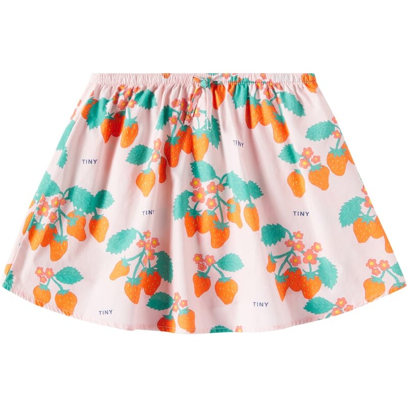 Tinycottons Strawberries printed cotton skirt