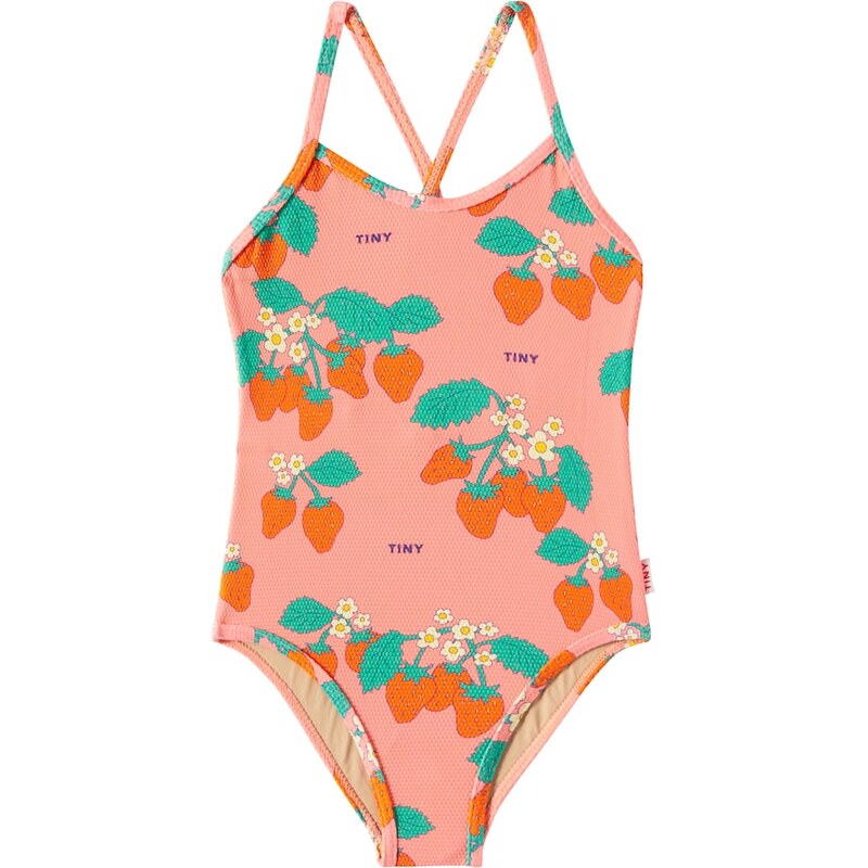 Tinycottons Strawberries printed swimsuit