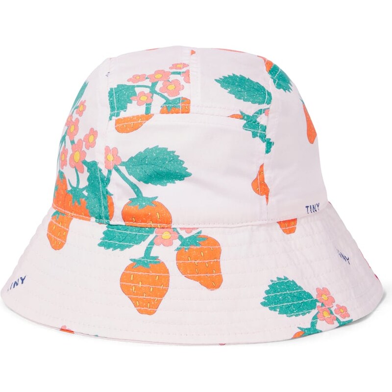 Tinycottons Strawberries printed cotton bucket hat