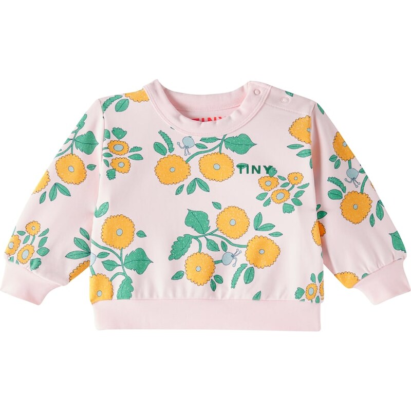 Tinycottons Baby Flowers cotton-blend jersey sweatshirt