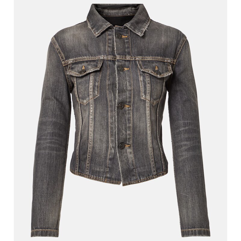 Balenciaga Lace-up denim jacket