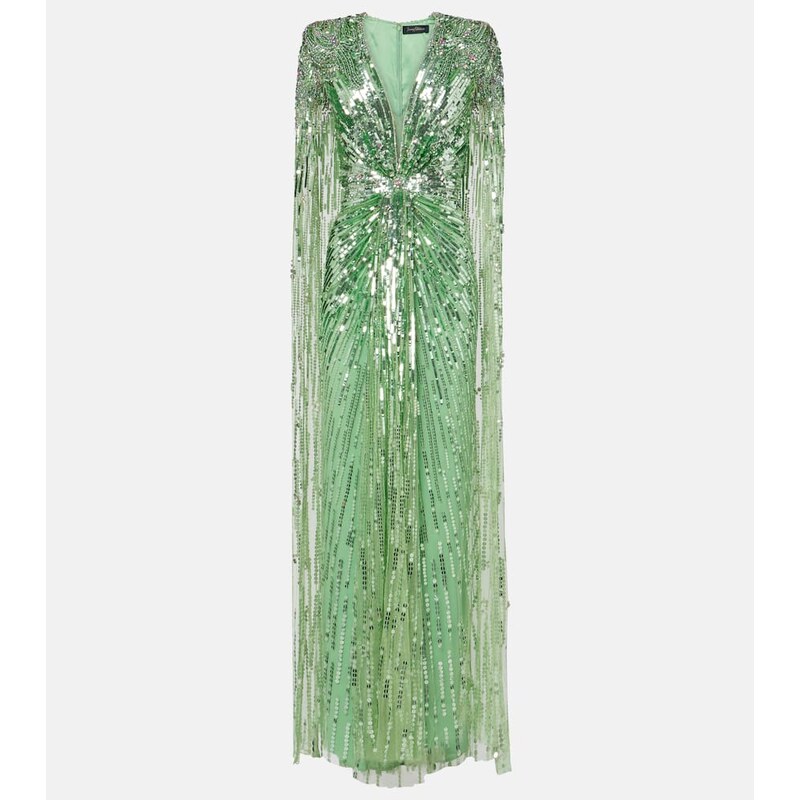 Zářící šaty Jenny Packham v barvě Parakeet