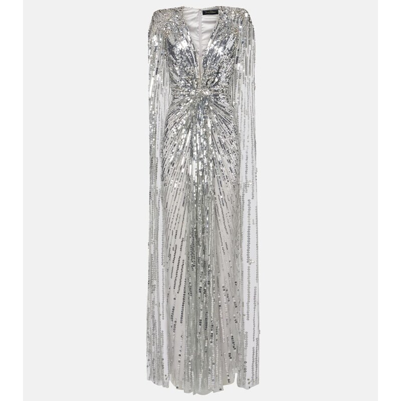 Jenny Packham Gold Rush sequined cocktail dress