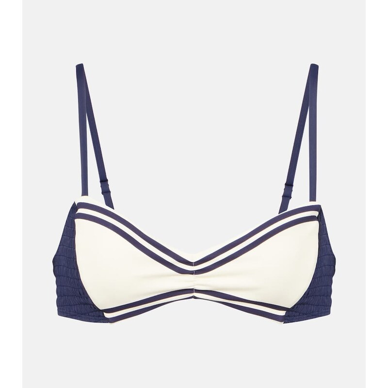 Alémais Marine smocked bikini top