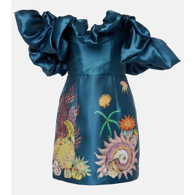 Alémais Dorian printed ruffled minidress