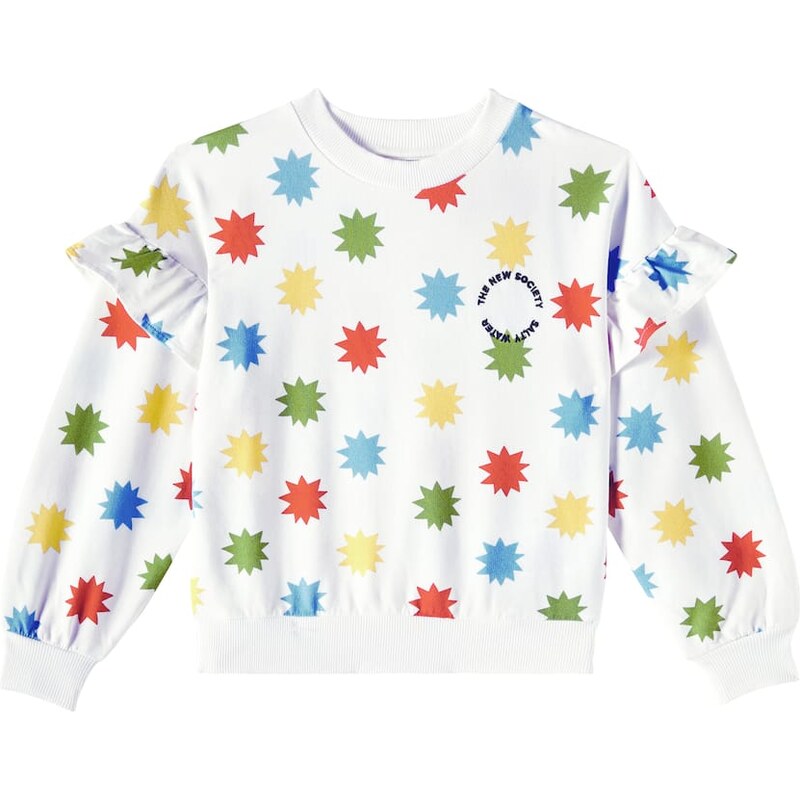 The New Society Anthea polka-dot cotton-blend sweatshirt
