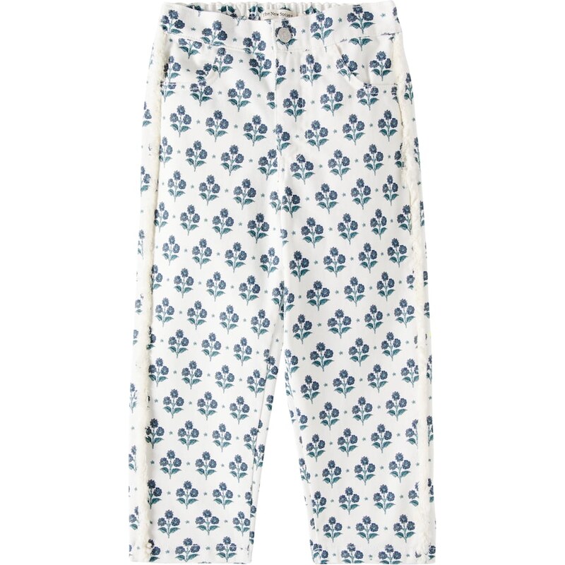 The New Society Leros floral cotton straight pants